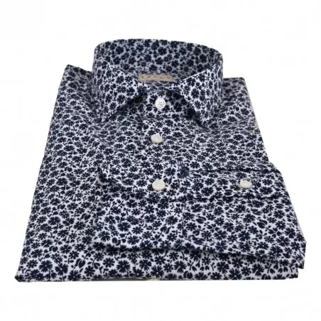 CAMICIA CLASSICA STAMPA FIORI XACUS 41511 002