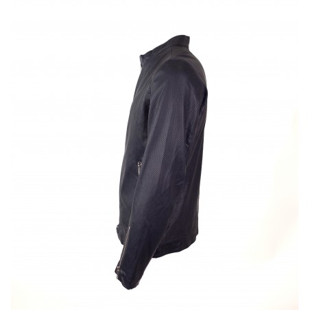 GIACCA  BIKER TRAFORATO BULLY 5483/PERF BLU