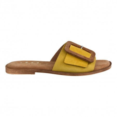 CIABATTA CAMOSCIO FIBBIA J.O.LUXURY STYLE 5988 GIALLO