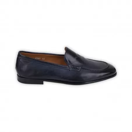 MOCASSINO IN PELLE BLU DOUCAL'S DU2983PANAUF036 NB00