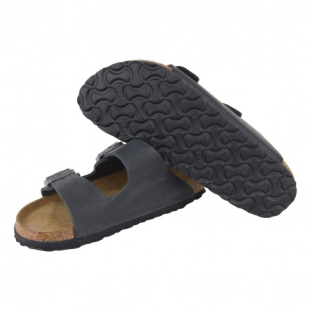 CIABATTA ARIZONA OILED LEATHER BIRKENSTOCK 752483 BLACK