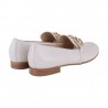 MOCASSINO IN VITELLO CON ACCESSORIO CATENA SITON 8173 BURRO