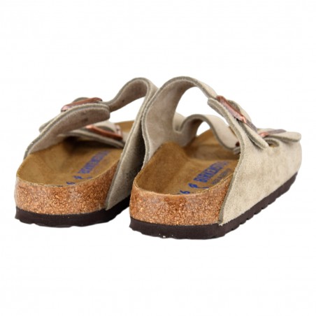 CIABATTA ARIZONA SUEDE LEATHER BIRKENSTOCK 951303 TAUPE