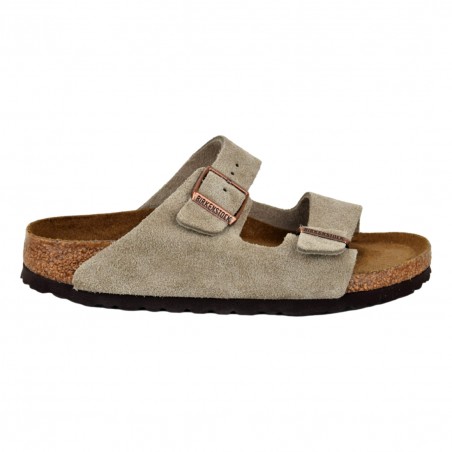 CIABATTA ARIZONA SUEDE LEATHER BIRKENSTOCK 951303 TAUPE