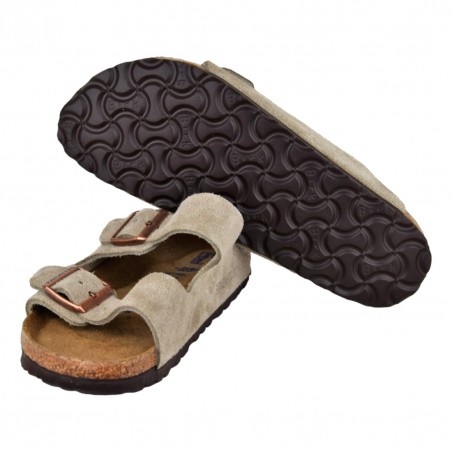 CIABATTA ARIZONA SUEDE LEATHER BIRKENSTOCK 951303 TAUPE