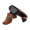 MOCASSINO CON ACCESSORIO STRATEGIA A5187 TERRA