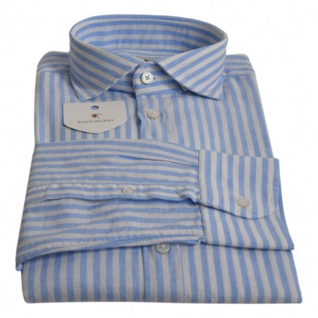 CAMICIA IN LINO RIGA BASTONCINO B1112.164 01
