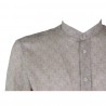 CAMICIA GEOMETRICA IN LINO BASTONCINO B2116.COREANO 07