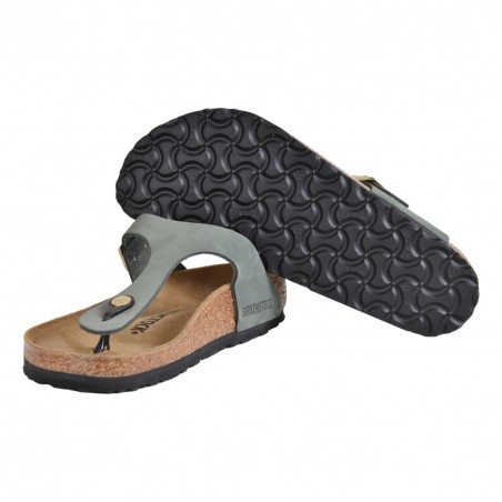 INFRADITO GIZEH NUBUCK LEATHER BIRKENSTOCK 1025739 THYME