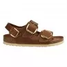 SANDALO MILANO BIG BUCKLE OILED LEATHER BIRKENSTOCK 1024067 COGNAC