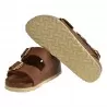 SANDALO MILANO BIG BUCKLE OILED LEATHER BIRKENSTOCK 1024067 COGNAC