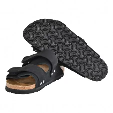 CIABATTA UJI SUEDE LEATHER NUBUCK BIRKENSTOCK 1024832 BLACK