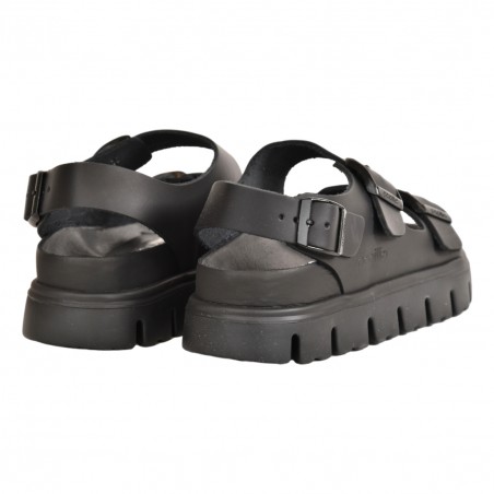 SANDALO MILANO CHUNKY EXQUISITE NATURAL LEATHER PAPILLIO 1024608 BLACK
