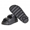 SANDALO MILANO CHUNKY EXQUISITE NATURAL LEATHER PAPILLIO 1024608 BLACK