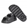 SANDALO MILANO CHUNKY EXQUISITE NATURAL LEATHER PAPILLIO 1024608 BLACK