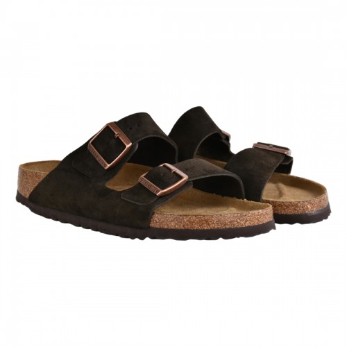 CIABATTA ARIZONA SUEDE LEATHER BIRKENSTOCK 951313 MOCCA