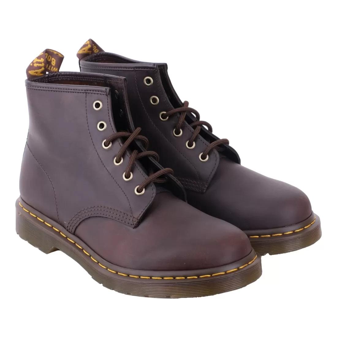 BOOT 6 EYELET DR. MARTENS 101 DARKBROWN