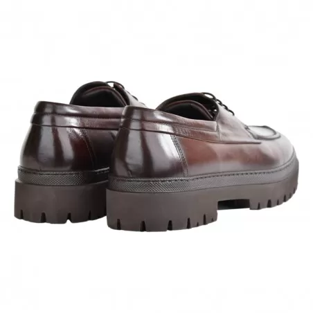 MOCASSINO CON LACCI PANTANETTI 16886F TABACCO