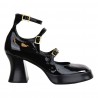 DECOLLETE VERNICE CON CINTURINI GIAMPAOLO VIOZZI JI8012-C NERO