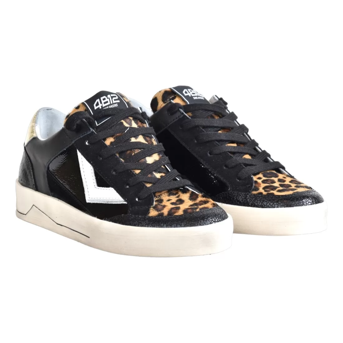 SNEAKERS KYLE 4B12 KYLE NERO/PLATINO