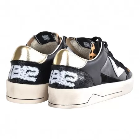 SNEAKERS KYLE 4B12 KYLE NERO/PLATINO