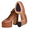 DECOLLETE PLATEAU CON CINTURINO ROBERTO FESTA NEWYORK COGNAC