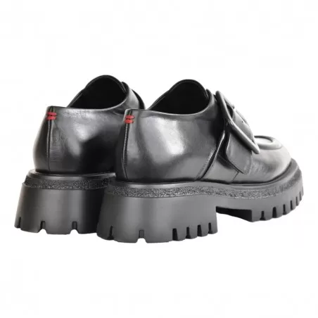 MOCASSINO CON FIBBIA HALMANERA RAMA19 NERO