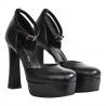 DECOLLETE CON CINTURINO PLATEAU GIAMPAOLO VIOZZI ZA2247 NERO