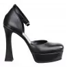 DECOLLETE CON CINTURINO PLATEAU GIAMPAOLO VIOZZI ZA2247 NERO
