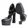 DECOLLETE CON CINTURINO PLATEAU GIAMPAOLO VIOZZI ZA2247 NERO