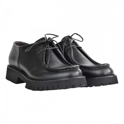 MOCASSINO ALLACCIATO SEBOYS 536 NERO