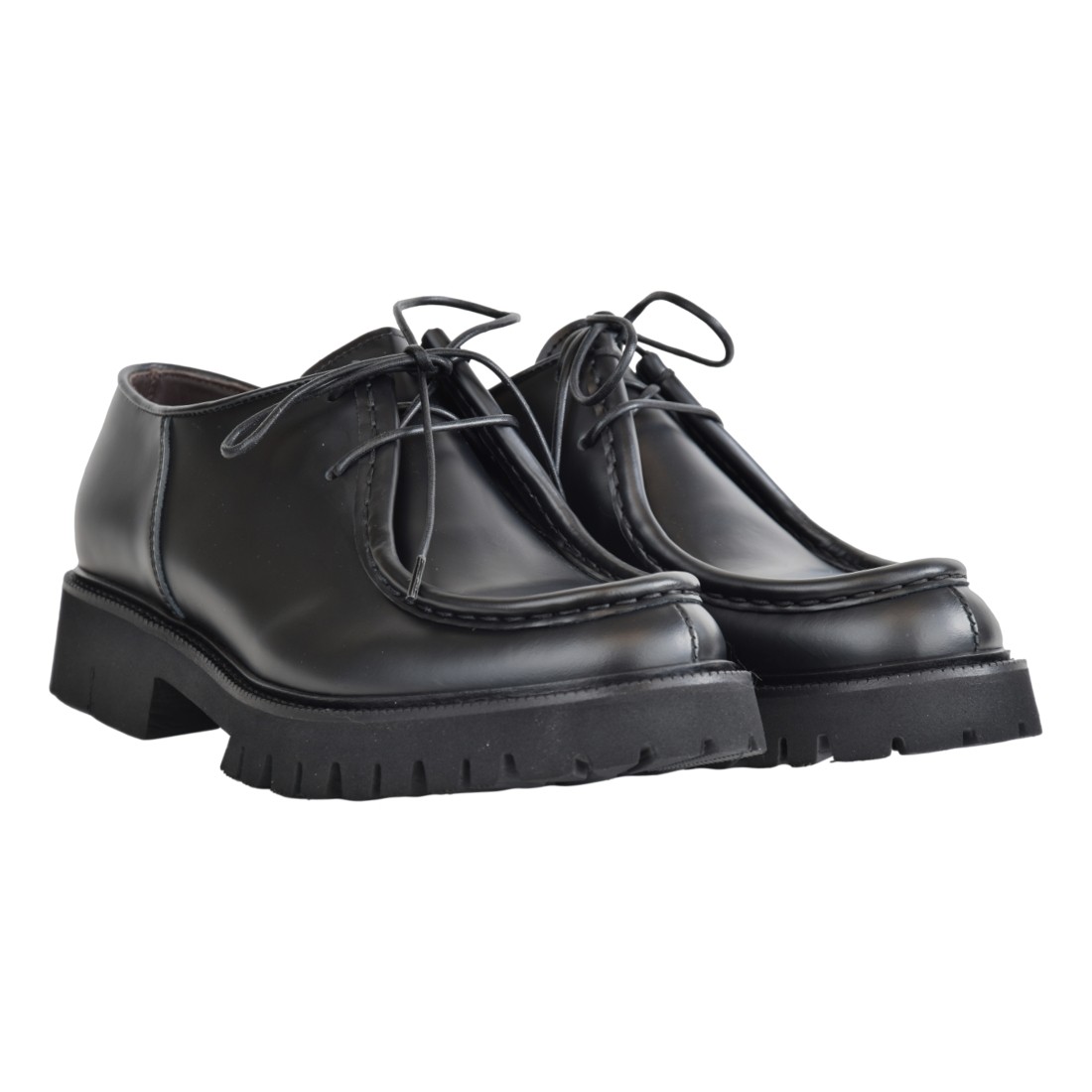 MOCASSINO ALLACCIATO SEBOYS 536 NERO