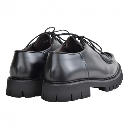 MOCASSINO ALLACCIATO SEBOYS 536 NERO