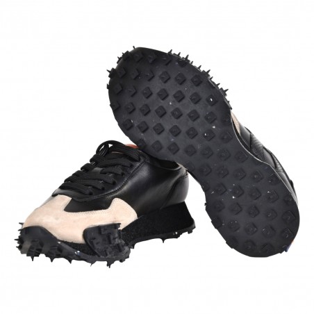 SNEAKERS IN PELLE BARRACUDA BD1301 CAPPUCCINO