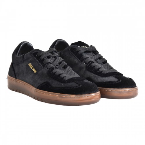 SNEAKERS IN PELLE BARRACUDA BD1325 NERO