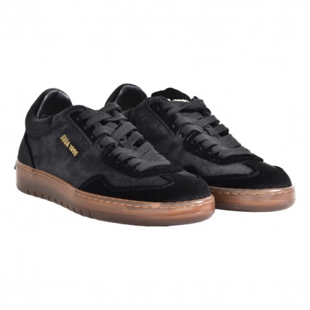 SNEAKERS IN PELLE BARRACUDA BD1325 NERO