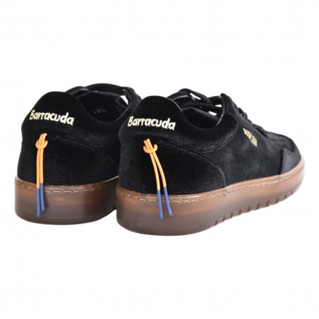 SNEAKERS IN PELLE BARRACUDA BD1325 NERO