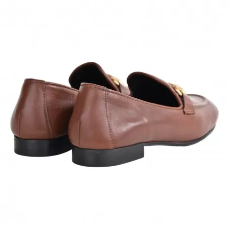 MOCASSINO IN PELLE CON MORSETTO POESIE VENEZIANE JJA65 MARRONE