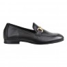 MOCASSINO IN PELLE CON MORSETTO POESIE VENEZIANE JJA65 NERO