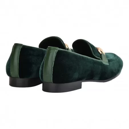 MOCASSINO IN VELLUTO CON MORSETTO POESIE VENEZIANE JJA65 VERDE