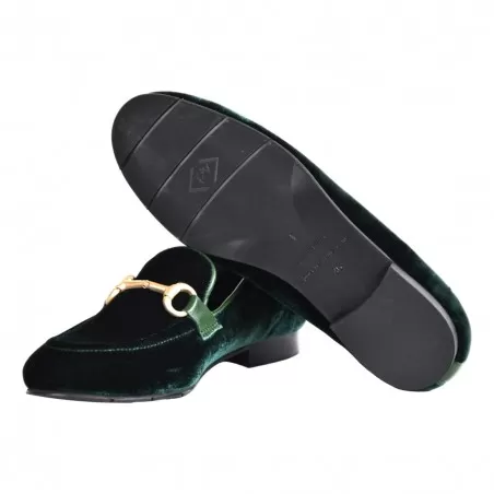 MOCASSINO IN VELLUTO CON MORSETTO POESIE VENEZIANE JJA65 VERDE