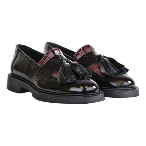 MOCASSINO CON NAPPINE LA PARIGINA 304/435 NERO