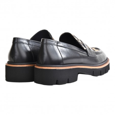 MOCASSINO IN PELLE MACULATO LA PARIGINA 314/435 NERO