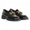 MOCASSINO IN PELLE CON MORSETTO LA PARIGINA 320/435 NERO