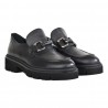 MOCASSINO IN PELLE CON MORSETTO LA PARIGINA 324/435 NERO