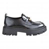 MOCASSINO SPAZZOLATO CON MORSETTO ASH GENIALJACK01 BLACK