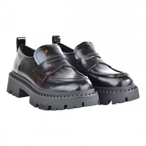 MOCASSINO SPAZZOLATO ASH GENIALSTUD01 BLACK