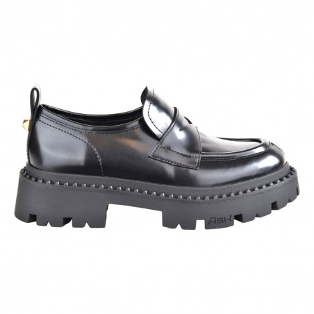 MOCASSINO SPAZZOLATO ASH GENIALSTUD01 BLACK