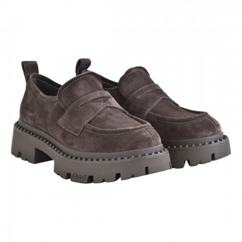 MOCASSINO CAMOSCIO ASH GENIALSTUD07 EBANO