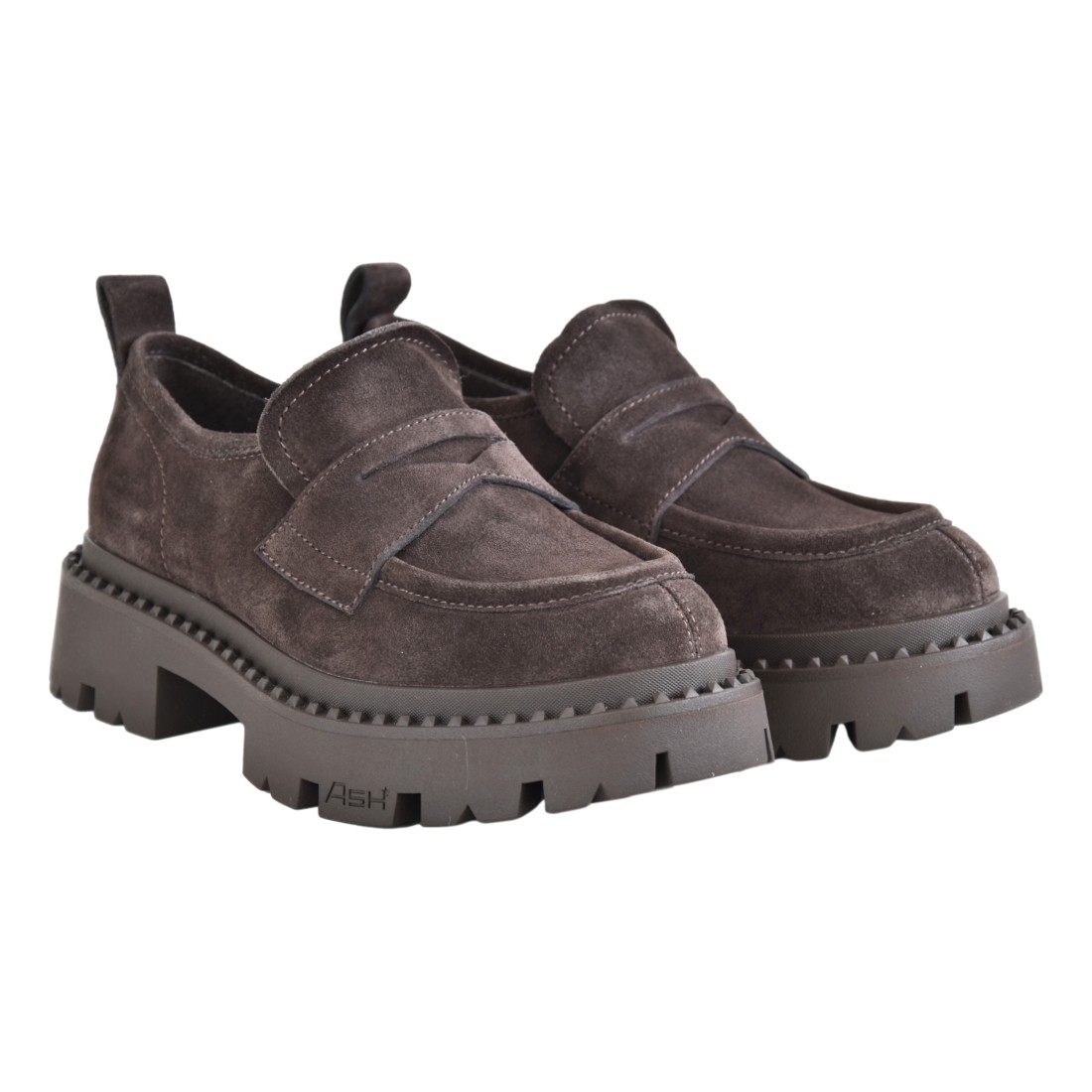 MOCASSINO CAMOSCIO ASH GENIALSTUD07 EBANO